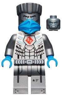 LEGO part Zane - Legacy, Titanium VS njo0647