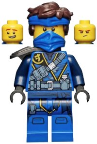 LEGO onderdeel Jay - The Island, Mask and Hair with Bandana, Shoulder Pad njo0679