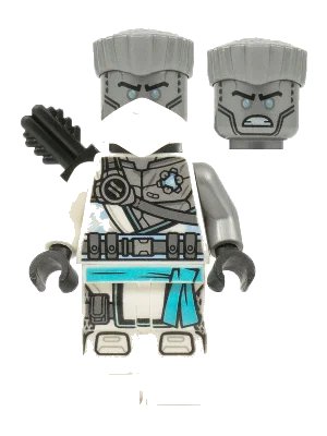 LEGO onderdeel Zane - The Island, Mask and Hair, Quiver (njo0687)