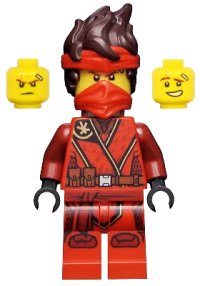 LEGO part Kai - The Island, Mask, Hair with Bandana, Neck Bracket njo0706