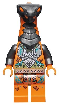 LEGO onderdeel Boa Destructor - Breastplate Torso, Pearl Dark Gray Head (njo0735)