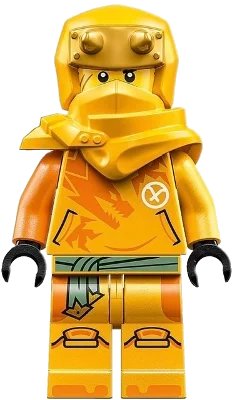 LEGO onderdeel Arin - Shirt with Orange Dragon, Hood with Horns (njo0822)