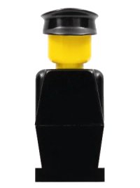 LEGO onderdeel Legoland - Black Torso, Black Legs, Black Hat old011