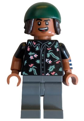 LEGO part Usopp - Dark Green Bandana (75638, CG) (op008)