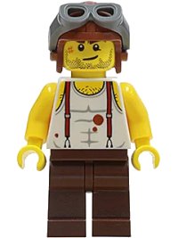 LEGO onderdeel Mac McCloud - Aviator Cap pha006