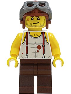 LEGO onderdeel Mac McCloud - Aviator Cap (pha006)