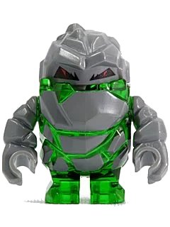 LEGO onderdeel Rock Monster - Boulderax (Trans-Green) (pm001)