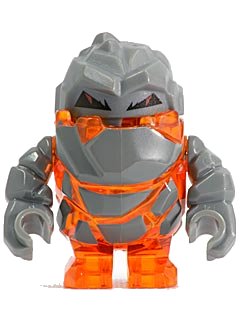 LEGO onderdeel Rock Monster - Firox (Trans-Orange) (pm002)
