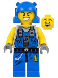 LEGO part Power Miner - Beard Stubble Guy pm006