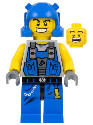 LEGO onderdeel Power Miner - Beard Stubble Guy (pm006)
