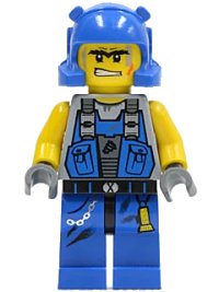 LEGO onderdeel Power Miner - Orange Scar, Helmet pm011