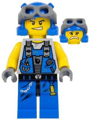 LEGO onderdeel Power Miner - Engineer, Goggles (pm014)