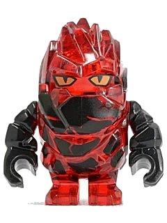 LEGO onderdeel Rock Monster - Infernox (Trans-Red) (pm027)