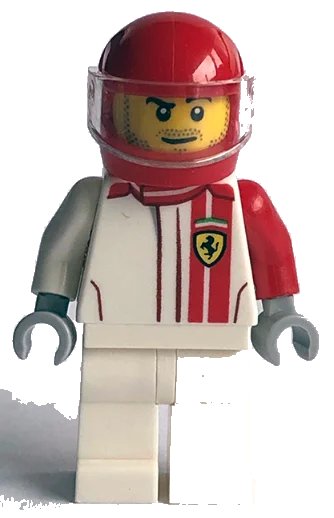 LEGO onderdeel Ferrari F40 Competizione Driver (sc077)