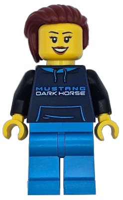 LEGO onderdeel Ford Mustang Dark Horse Driver (sc114)
