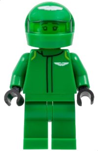 LEGO part Aston Martin Aramco F1 AMR24 Driver sc125