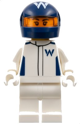 LEGO onderdeel Williams Racing FW46 Driver (sc129)