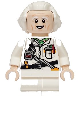 LEGO part Doc Brown - Long Hair, Toot Belt (sc139)