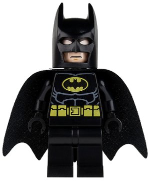 LEGO onderdeel Batman - Black Suit with Yellow Belt and Crest (Type 1 Cowl) (sh0016)