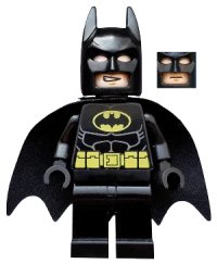 LEGO part Batman - Black Suit with Yellow Belt and Crest (Type 2 Cowl) sh0016a