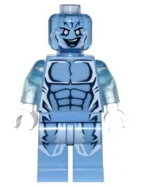 LEGO part Electro - Medium Blue Outfit, Trans-Medium Blue Head sh0105