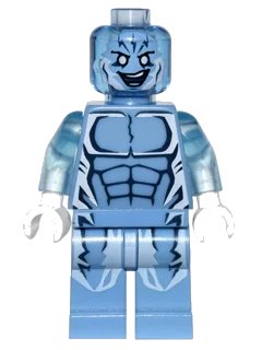 LEGO onderdeel Electro - Medium Blue Outfit, Trans-Medium Blue Head (sh0105)