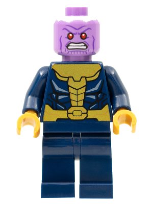 LEGO onderdeel Thanos - Dark Blue Legs Plain, Dark Blue Arms (sh0761)