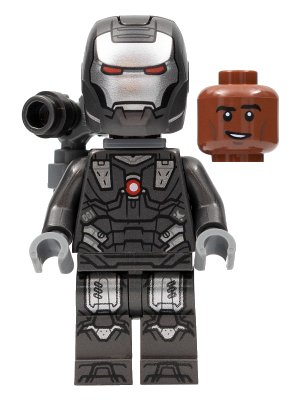 LEGO onderdeel War Machine - Pearl Dark Gray and Silver Armor with Backpack (sh0819)