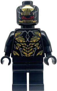 LEGO onderdeel Outrider - Torso with Short Dark Bluish Gray Tips at Neck sh0872