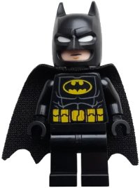 LEGO onderdeel Batman - Black Suit, Yellow Belt with Orange Details, Cowl with White Eyes (76301) sh1005