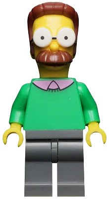 LEGO onderdeel Ned Flanders, The Simpsons, Series 1 (Minifigure Only without Stand and Accessories) (sim013)