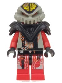 LEGO onderdeel UFO Zotaxian Alien - Red Pilot with Armor and Printed Helmet (Chamon) sp046
