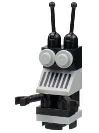 LEGO part Classic Space Droid - Round Plate Base, Light Bluish Gray and Black sp133