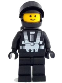 LEGO part Blacktron 1 with Back Print sp134