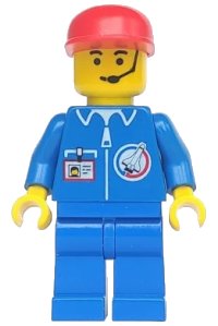 LEGO onderdeel Launch Command - Crew, Red Cap splc004