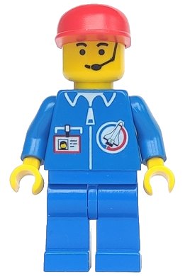 LEGO onderdeel Launch Command - Crew, Red Cap (splc004)