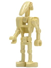 LEGO part Battle Droid - Tan, Bent Arms sw0001b