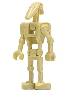 LEGO onderdeel Battle Droid - Tan, Bent Arm and Straight Arm (sw0001c)