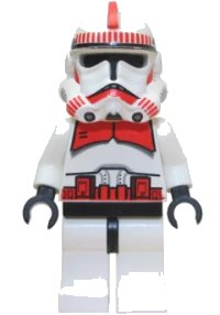 LEGO part Clone Shock Trooper, Coruscant Guard (Phase 2) - Black Head sw0091