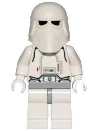 LEGO part Snowtrooper, Light Bluish Gray Hips, White Hands (Hoth Stormtrooper) sw0115