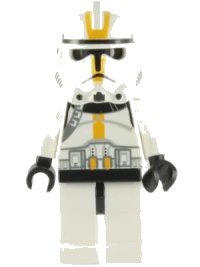 LEGO onderdeel Clone Trooper, 327th Star Corps (Phase 2) - Black Head sw0128a