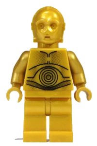 LEGO part C-3PO - Pearl Gold with Pearl Gold Hands sw0161a