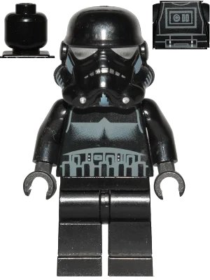 LEGO onderdeel Imperial Shadow Trooper - Long Line on Back (sw0166b)