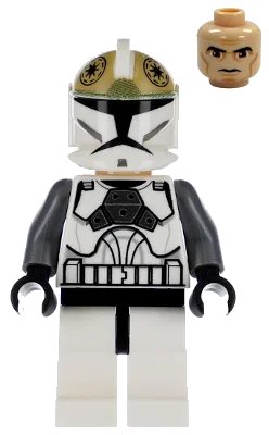 LEGO onderdeel Clone Trooper Gunner (Phase 1) - Large Eyes (sw0221)