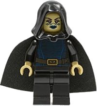 LEGO onderdeel Barriss Offee - Black Cape and Hood sw0269