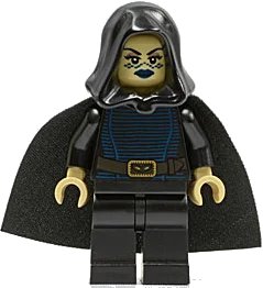 LEGO onderdeel Barriss Offee - Black Cape and Hood (sw0269)