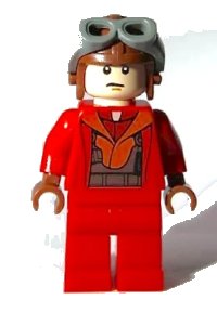LEGO part Naboo Fighter Pilot - Red Jumpsuit sw0340