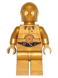 LEGO part C-3PO - Colorful Wires Pattern sw0365