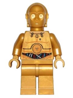 LEGO onderdeel C-3PO - Colorful Wires Pattern (sw0365)
