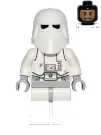 LEGO onderdeel Snowtrooper, Light Bluish Gray Hips, Light Bluish Gray Hands, Printed Head, Torso Back Printing sw0463